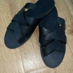 Madewell leather slide sandals